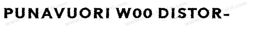 Punavuori W00 Distor字体转换
